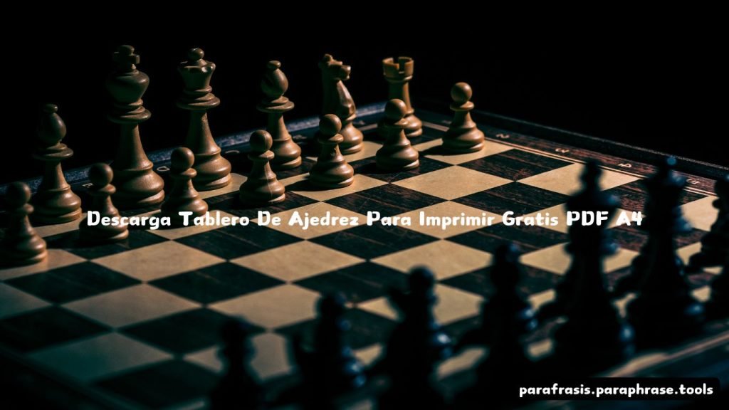Descarga Tablero De Ajedrez Para Imprimir Gratis PDF A4 1 Descarga Tablero De Ajedrez Para Imprimir Gratis PDF A4