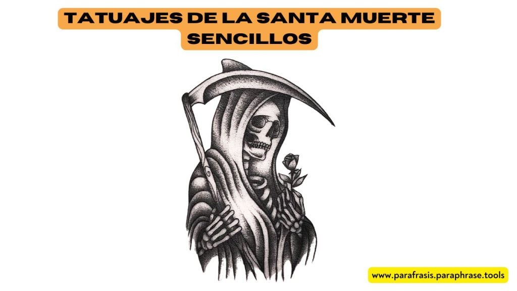 Tatuajes De La Santa Muerte Sencillos: Significado y Estilos Únicos 1 Tatuajes De La Santa Muerte Sencillos
