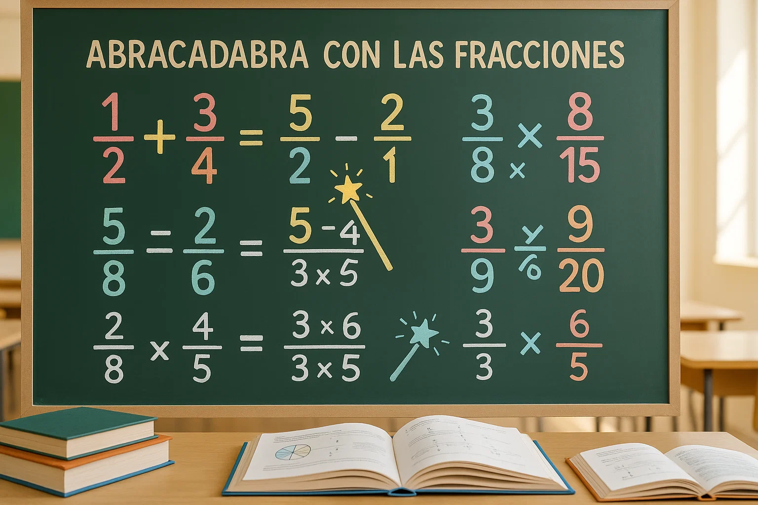 Abracadabra con las Fracciones – Respuestas y Ejemplos 1 Ejercicio educativo Abracadabra con las Fracciones con soluciones paso a paso