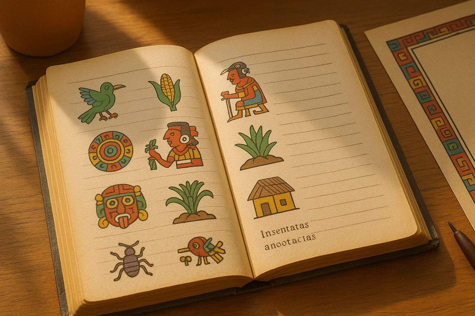 Adivinanzas en Náhuatl Traducidas al Español 1 Libro con adivinanzas en náhuatl traducidas al español con símbolos aztecas