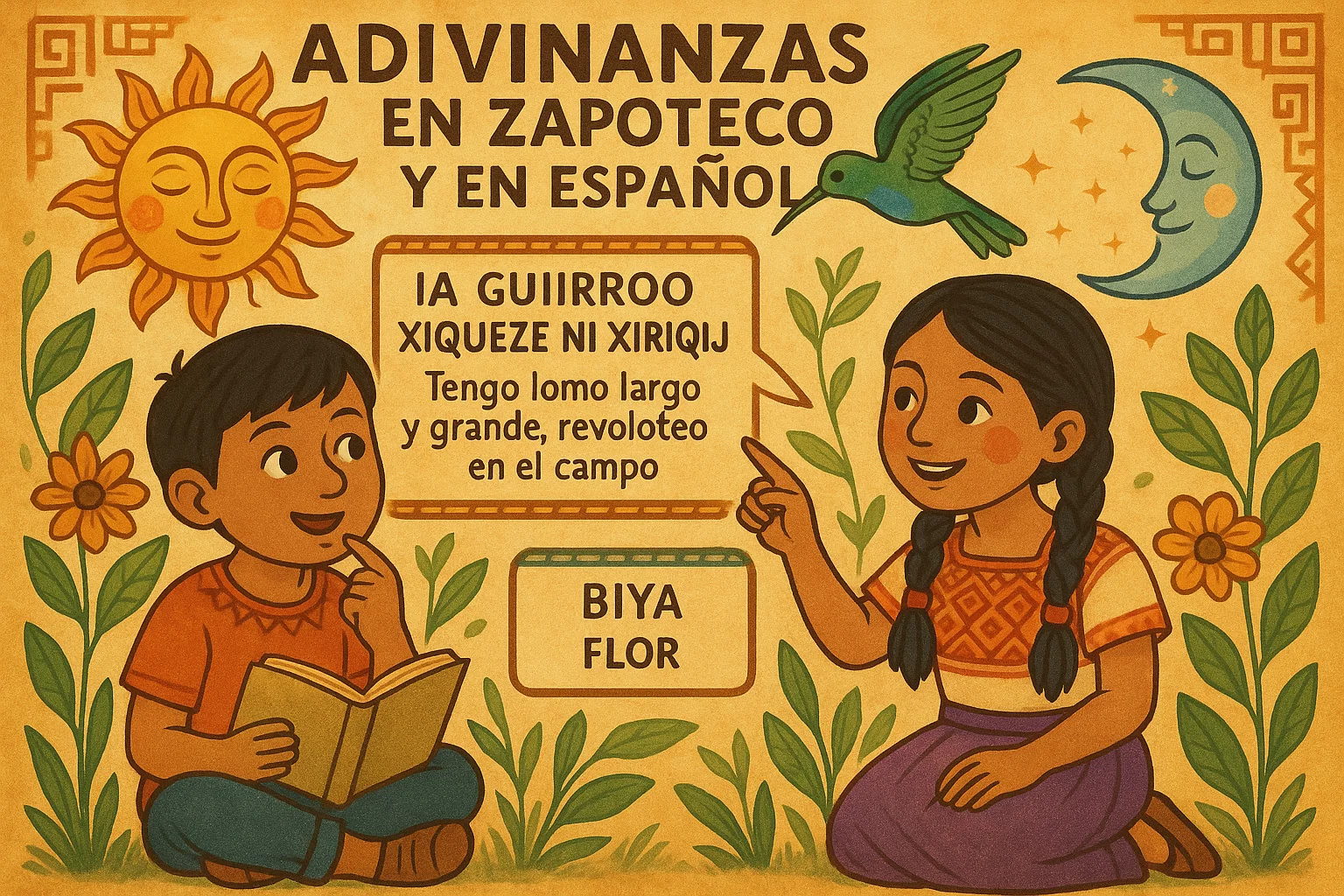 Adivinanzas en zapoteco y en español: cultura y lengua viva 1 Adivinanzas en zapoteco y en español con símbolos culturales zapotecos