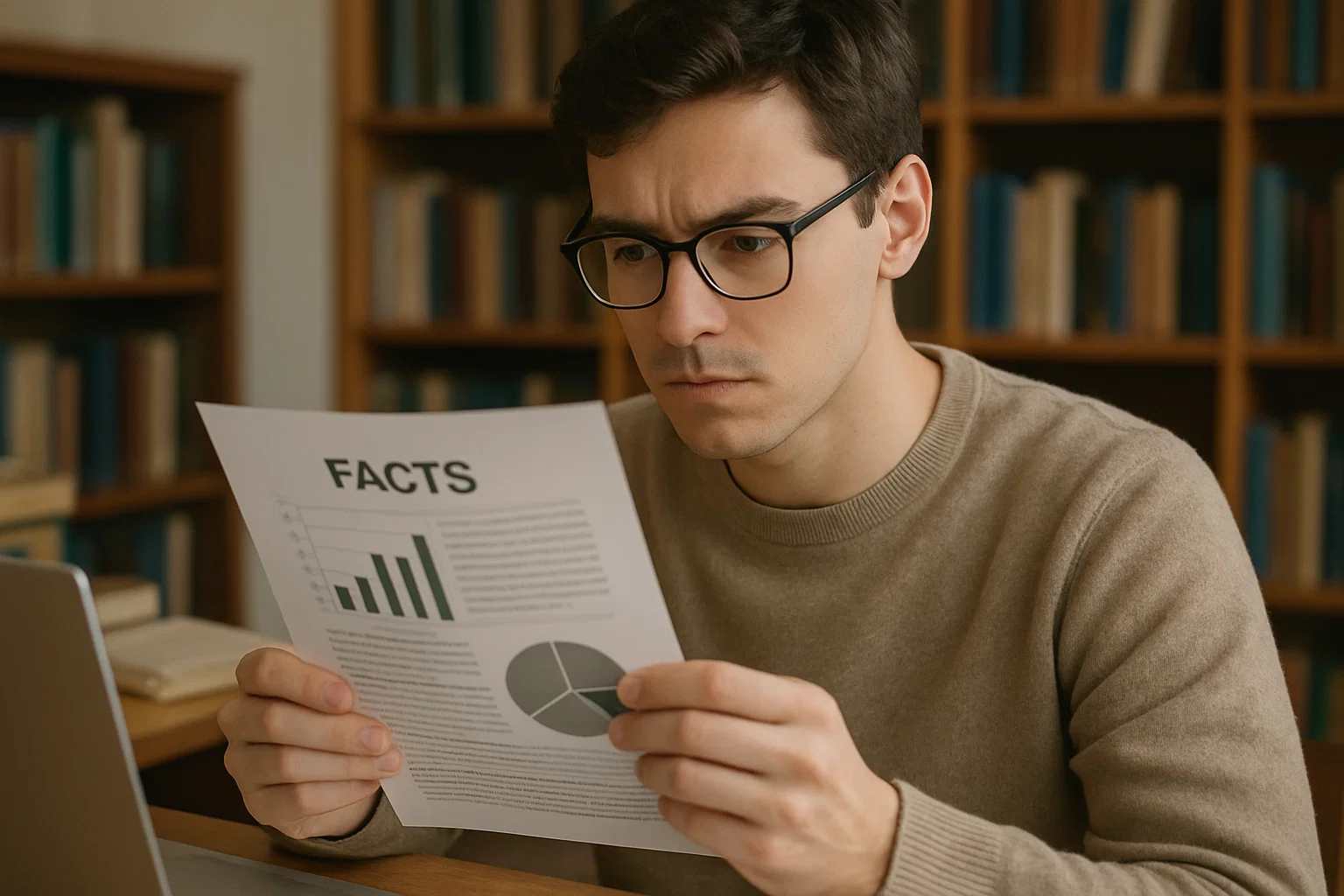 Algo Verídico Que Puede Ser Comprobado: Significado, Ejemplos y Usos Correctos 1 Persona analizando información verídica que puede ser comprobada.