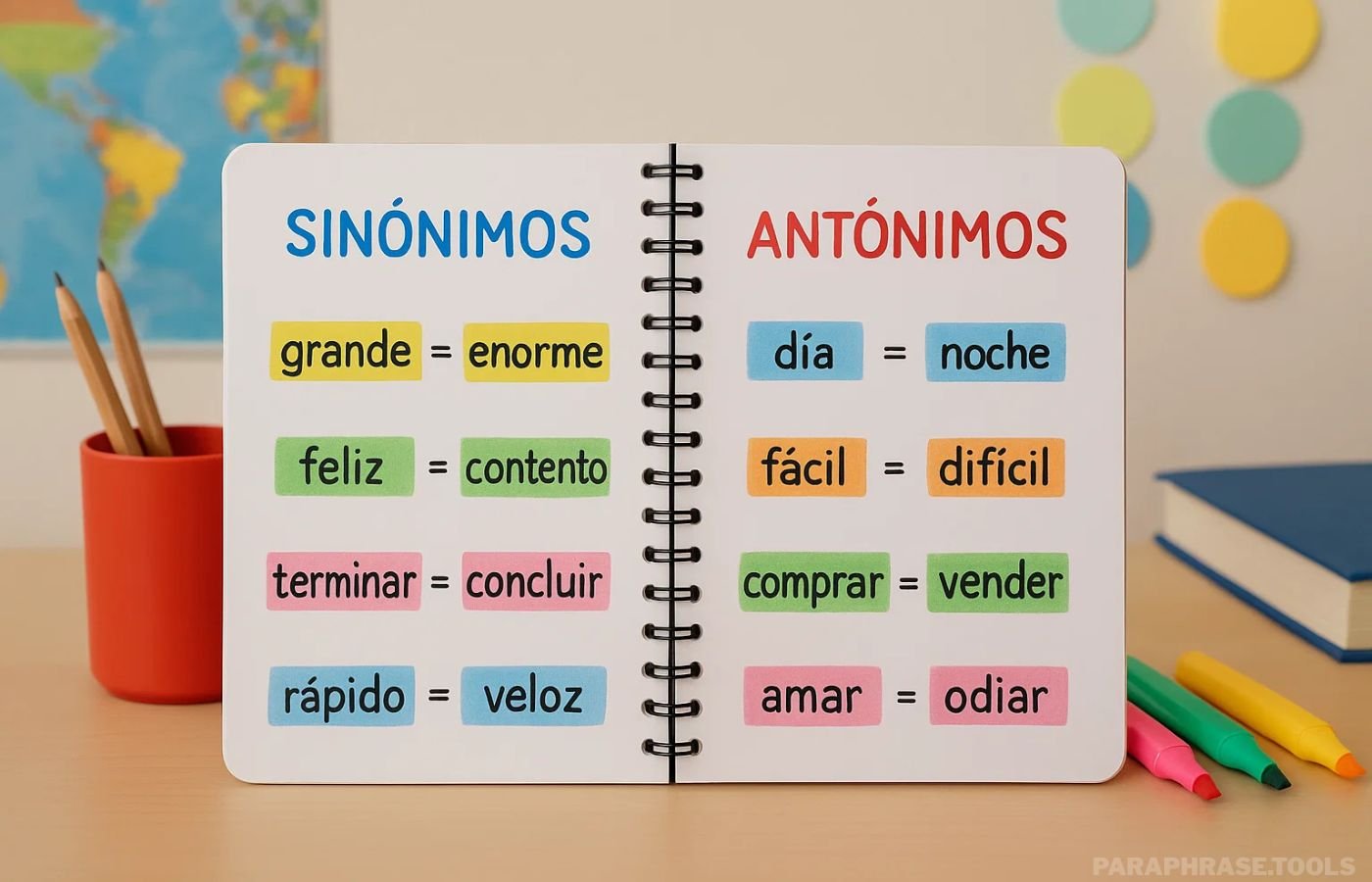 200 Palabras con Sinónimos y Antónimos: Lista y Explicación Detallada 1 Lista de 200 palabras con sinónimos y antónimos en español
