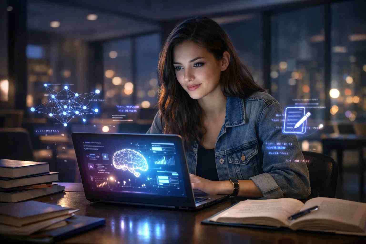 ai university education girl future learning