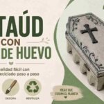 Cómo hacer un ataúd con una caja de huevo paso a paso manualidad reciclaje