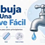 Cómo dibujar una llave de agua paso a paso fácil